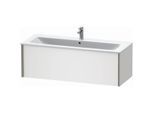 Duravit XViu Waschtisch-Unterschrank XV40280B118 121 x 40 x 48 cm, weiß matt, 1 Auszug, wandhängend, champagner matt