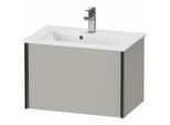Duravit XViu Waschtisch-Unterschrank XV40780B207 61 x 40 x 39 cm, betongrau matt, 1 Auszug, wandhängend, schwarz matt