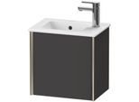 Duravit XViu Waschtisch-Unterschrank XV4024RB180 41x29x40cm, wandhängend, champagner matt, Anschlag rechts, graphit supermatt
