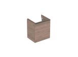 Geberit Smyle Square Waschtisch-Unterschrank 500366JR1 53,6x61,7x43,3cm, 1 Tür links, Holzstruktur Nussbaum hickory
