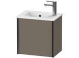 Duravit XViu Waschtisch-Unterschrank XV4024RB290 41x29x40cm, wandhängend, schwarz matt, Anschlag rechts, flannel grey seidenmatt