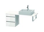 Duravit DuraStyle Waschtisch-Unterschrank DS532602243 40 x 47,8 cm, weiß hochglanz/basalt matt, für Konsole, 2 Schubkästen