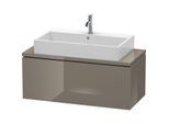 Duravit L-Cube Waschtisch-Unterschrank LC580408989 102 x 47,7 cm, flannel grey hochglanz, für Konsole, 1 Auszug