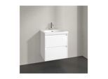 Villeroy und Boch Skyla Waschtischunterschrank C79400VE 2 Auszüge, 572 x 596 x 439 mm, Brilliant White