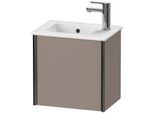 Duravit XViu Waschtisch-Unterschrank XV4024LB243 41x29x40cm, wandhängend, schwarz matt, Anschlag links, basalt matt