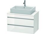 Duravit DuraStyle Waschtisch-Unterschrank DS530703535 80 x 47,8 cm, Eiche terra, für Konsole, 2 Schubkästen