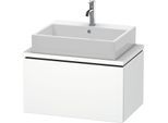 Duravit L-Cube Waschtisch-Unterschrank LC580101818 72 x 47,7 cm, weiß matt, für Konsole, 1 Auszug