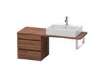 Duravit DuraStyle Waschtisch-Unterschrank DS532702121 50 x 47,8 cm, nussbaum dunkel, für Konsole, 2 Schubkästen