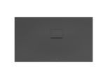 Villeroy & Boch Squaro Infinity Duschwanne UDQ1375SQI2RV1S, 130 x 75 x 4 cm, anthrazit