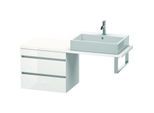 Duravit DuraStyle Waschtisch-Unterschrank DS532802218 60 x 47,8 cm, weiß hochglanz/weiß matt, für Konsole, 2 Schubkästen