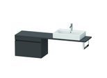 Duravit DuraStyle Waschtisch-Unterschrank DS534304949 70 x 47,8 cm, graphit matt, für Konsole, 1 Auszug