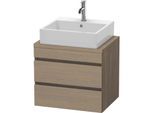 Duravit DuraStyle Waschtisch-Unterschrank DS530503535 60 x 47,8 cm, Eiche terra, für Konsole, 2 Schubkästen