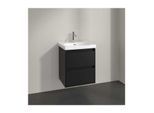 Villeroy und Boch Skyla Waschtischunterschrank C79300VL 2 Auszüge, 522 x 596 x 424 mm, Volcano Black