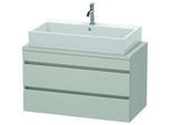 Duravit DuraStyle Waschtisch-Unterschrank DS530800707 90 x 47,8 cm, betongrau matt, für Konsole, 2 Schubkästen