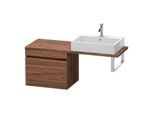 Duravit DuraStyle Waschtisch-Unterschrank DS532302121 60 x 47,8 cm, nussbaum dunkel, für Konsole, 1 Auszug