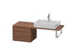 Duravit L-Cube Unterschrank LC582702121 52 x 47,7 cm, nussbaum dunkel, für Konsole, 2 Schubkästen
