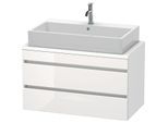 Duravit DuraStyle Waschtisch-Unterschrank DS530802218 90 x 47,8 cm, weiß hochglanz/weiß matt, für Konsole, 2 Schubkästen