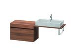 Duravit DuraStyle Waschtisch-Unterschrank DS532407979 80 x 47,8 cm, nussbaum natur, für Konsole, 1 Auszug
