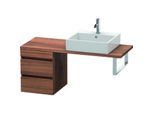 Duravit DuraStyle Waschtisch-Unterschrank DS532607979 40 x 47,8 cm, nussbaum natur, für Konsole, 2 Schubkästen