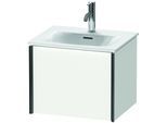 Duravit XViu Waschtisch-Unterschrank XV40310B218 51x42x39,7cm, 1 Auszug, schwarz matt, weiß matt