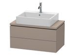 Duravit L-Cube Waschtisch-Unterschrank LC580704343 82 x 47,7 cm, basalt matt, für Konsole, 2 Schubkästen