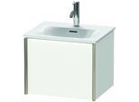 Duravit XViu Waschtisch-Unterschrank XV40310B118 51x42x39,7cm, 1 Auszug, champagner matt, weiß matt
