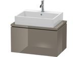 Duravit L-Cube Waschtisch-Unterschrank LC580108989 72 x 47,7 cm, flannel grey hochglanz, für Konsole, 1 Auszug