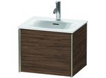 Duravit XViu Waschtisch-Unterschrank XV40310B121 51x42x39,7cm, 1 Auszug, champagner matt, nussbaum dunkel
