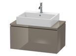 Duravit L-Cube Waschtisch-Unterschrank LC580208989 82 x 47,7 cm, flannel grey hochglanz, für Konsole, 1 Auszug