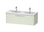 Duravit D-Code Doppel-Waschtischunterschrank DC4669010HH0000 Griff Chrom, Blassgrün Matt, Wandhängend, Auszug 1, 184x400x460 mm