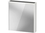 Duravit D-Code Spiegelschrank DC7105L18181000 650x700 mm, Weiß Matt, mit Beleuchtung und Steckdose E