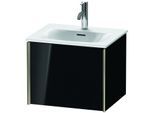 Duravit XViu Waschtisch-Unterschrank XV40310B140 51x42x39,7cm, 1 Auszug, champagner matt, schwarz hochglanz