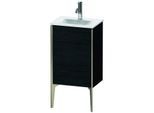 Duravit XViu Waschtisch-Unterschrank XV4068RB116 43x31x59,1cm, 1 Tür, champagner matt, rechts, Eiche schwarz