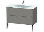 Duravit XViu Waschtisch-Unterschrank XV43030B243 101 x 59,1 x 48 cm, basalt matt, 2 Auszüge, schwarz matt
