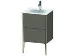 Duravit XViu Waschtisch-Unterschrank XV40690B190 51x42x59,1cm, 2 Auszüge, champagner matt, flannel grey seidenmatt