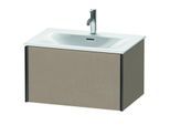 Duravit XViu Waschtisch-Unterschrank XV40330B275 71 x 39,7 x 48 cm, leinen, 1 Auszug, schwarz matt