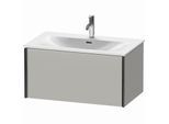 Duravit XViu Waschtisch-Unterschrank XV40340B207 81 x 39,7 x 48 cm, betongrau matt, 1 Auszug, schwarz matt