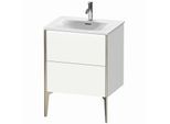Duravit XViu Waschtisch-Unterschrank XV43000B118 61 x 59,1 x 48 cm, weiß matt, 2 Auszüge, champagner matt