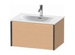 Duravit XViu Waschtisch-Unterschrank XV40330B212 71 x 39,7 x 48 cm, eiche gebürstet, 1 Auszug, schwarz matt