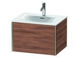 Duravit XViu Waschtisch-Unterschrank XV40320B179 61 x 39,7 x 48 cm, nussbaum natur, 1 Auszug, champagner matt