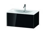 Duravit XViu Waschtisch-Unterschrank XV40340B240 81 x 39,7 x 48 cm, schwarz hochglanz, 1 Auszug, schwarz matt