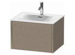 Duravit XViu Waschtisch-Unterschrank XV40320B111 61 x 39,7 x 48 cm, eiche kaschmir, 1 Auszug, champagner matt