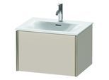 Duravit XViu Waschtisch-Unterschrank XV40320B191 61 x 39,7 x 48 cm, taupe matt, 1 Auszug, champagner matt