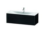 Duravit XViu Waschtisch-Unterschrank XV40360B216 121 x 39,7 x 48 cm, Eiche schwarz, 1 Auszug, schwarz matt
