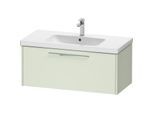 Duravit D-Code Waschtischunterschrank DC4668010HH0000 Griff Chrom, Blassgrün Matt, Wandhängend, Auszug 1, 984x400x460 mm