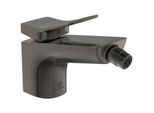 Ideal Standard Conca Bidetarmatur BC760A5 mit Ablaufgarnitur, Ausladung 133mm, Magnetic Grey