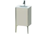 Duravit XViu Waschtisch-Unterschrank XV4068RB191 43x31x59,1cm, 1 Tür, champagner matt, rechts, taupe matt