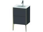 Duravit XViu Waschtisch-Unterschrank XV40690B149 51x42x59,1cm, 2 Auszüge, champagner matt, graphit matt