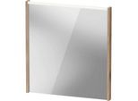 Duravit D-Code Spiegel DC7076055550000 650x700x48, Eiche Marmoriert, mit LED Beleuchtung