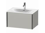 Duravit XViu Waschtisch-Unterschrank XV40330B207 71 x 39,7 x 48 cm, betongrau matt, 1 Auszug, schwarz matt